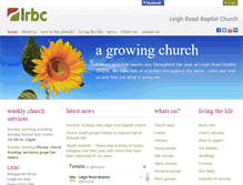 Tablet Screenshot of lrbc.org.uk